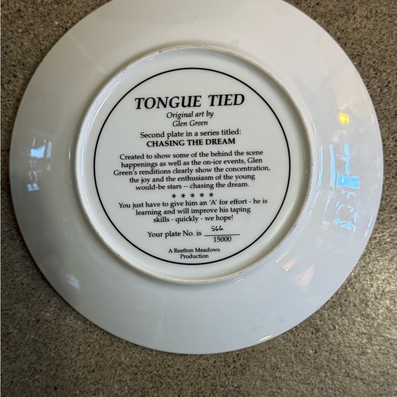 Tongue Tied Plate by Glen Green - Picture 3 of 3